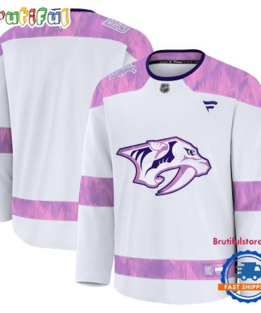 Nhl Nashville Predators 2024 Hockey Fights Cancer Practice Jersey Shirt