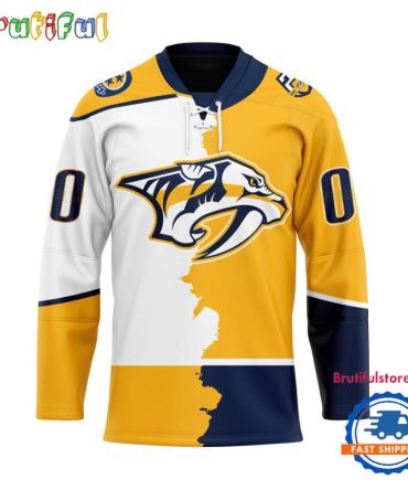 Nhl Nashville Predators Home Mix Away New Design Hockey Jersey