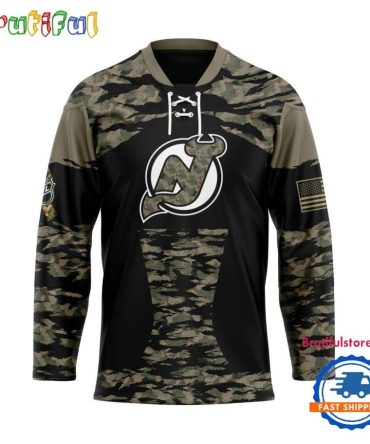 Nhl New Jersey Devils Custom Honoring Veterans Camo Hockey Jersey