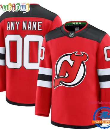 Nhl New Jersey Devils Home Premium Custom Hockey Jersey