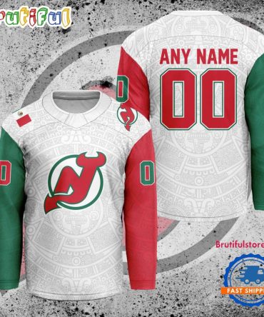 Nhl New Jersey Devils Personalized Mexican Heritage Hockey Jersey