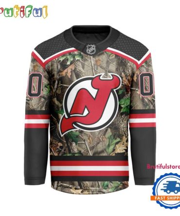 Nhl New Jersey Devils Special Realtree Camo Hunting Hockey Jersey