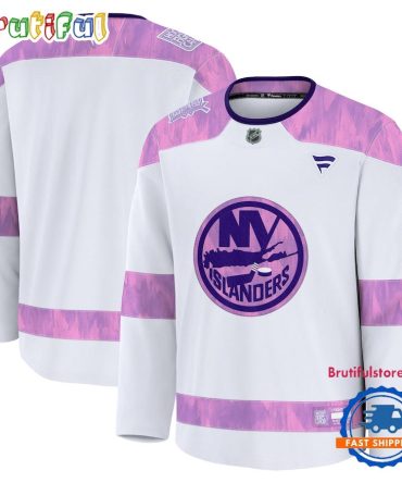 Nhl New York Islanders 2024 Hockey Fights Cancer Practice Jersey Shirt