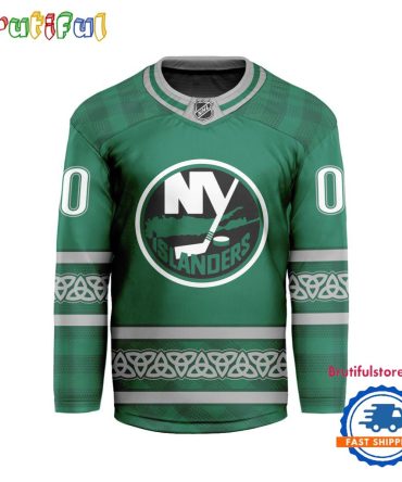 Nhl New York Islanders For St.Patrick'S Day Limited New Hockey Jersey