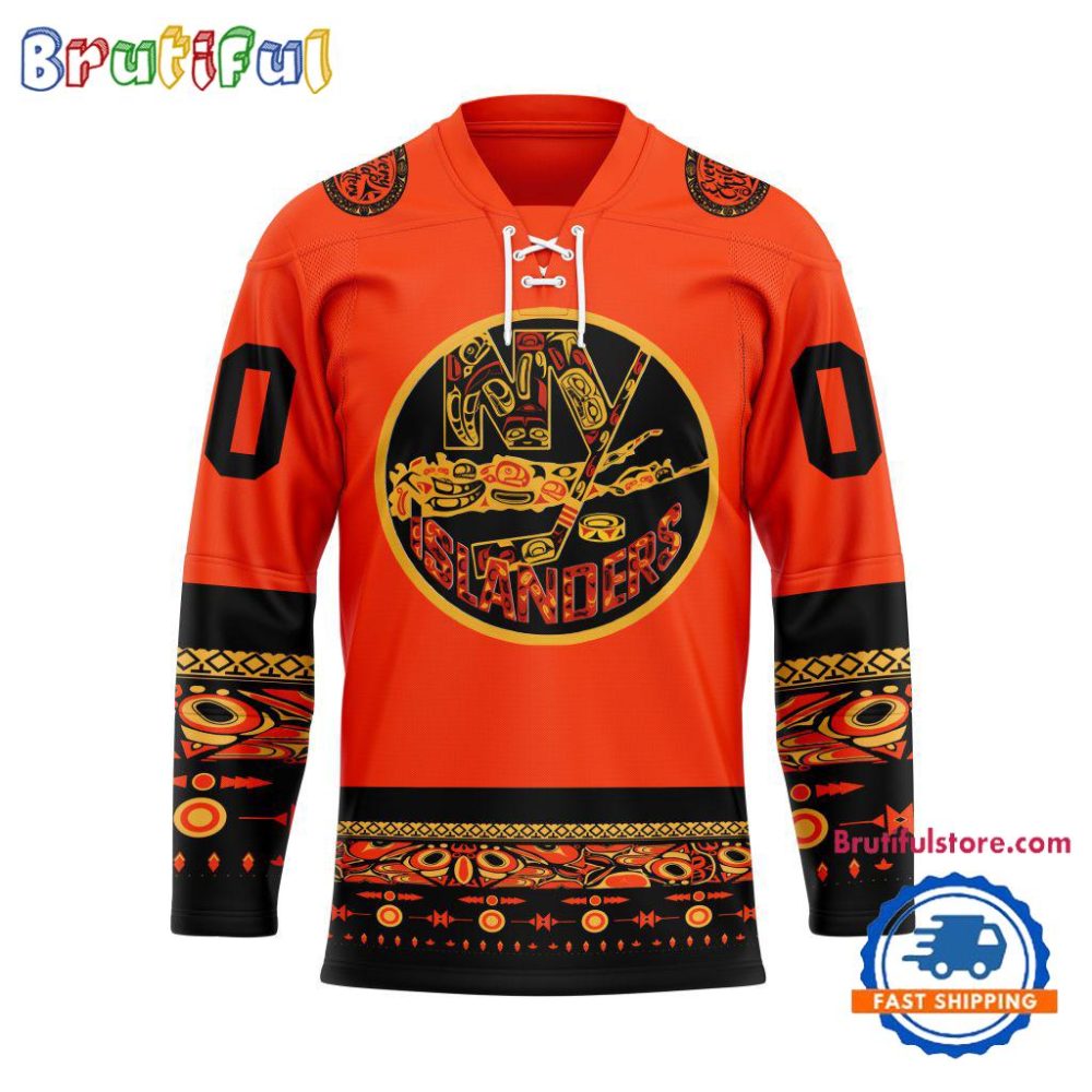 Nhl New York Islanders National Day For Truth And Reconciliation Design Hockey Jersey, Sport Jersey Shirt