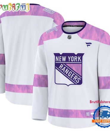 Nhl New York Rangers 2024 Hockey Fights Cancer Practice Jersey Shirt
