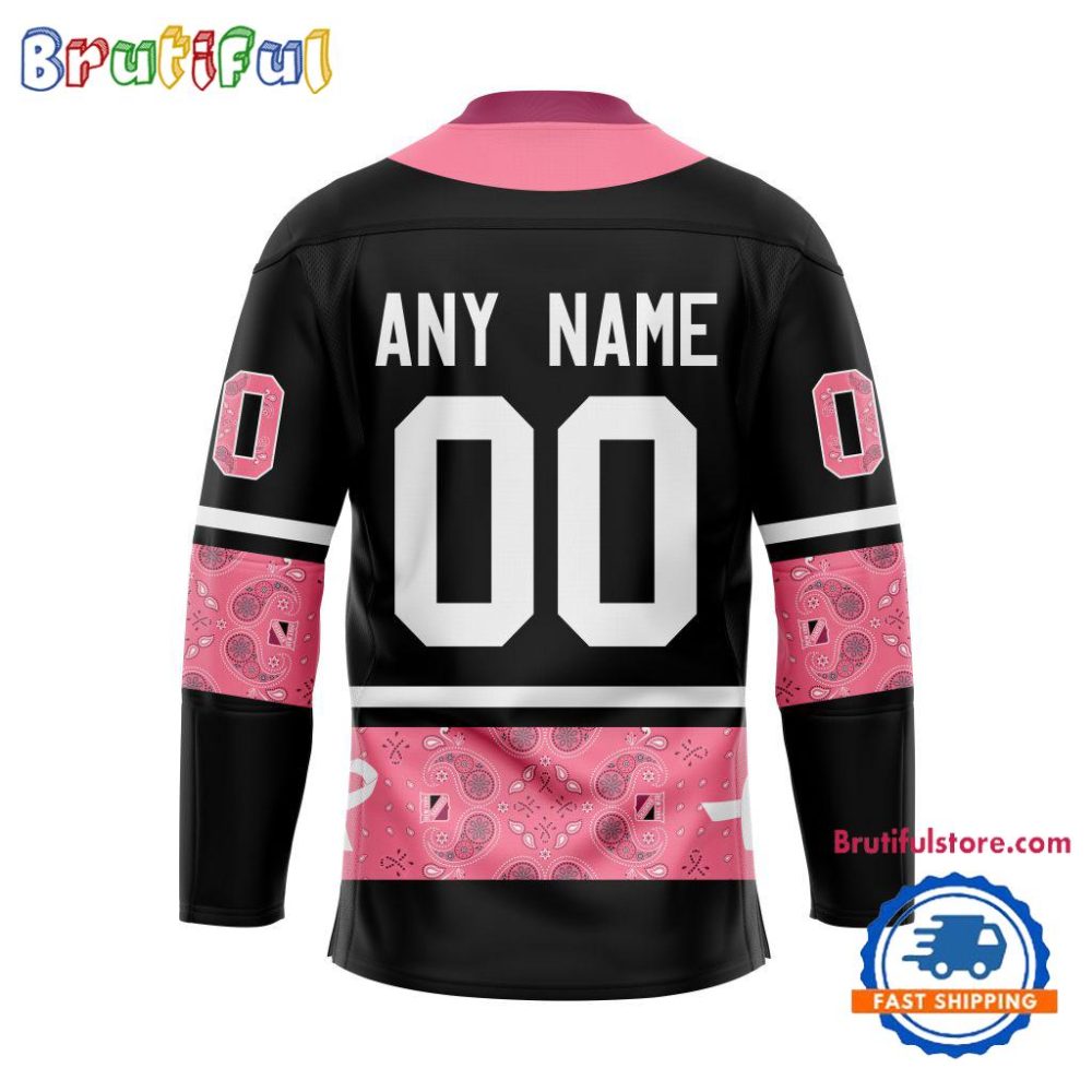 Nhl New York Rangers In October We Wear Pink Breast Cancer Design Hockey Jersey - Image 2
