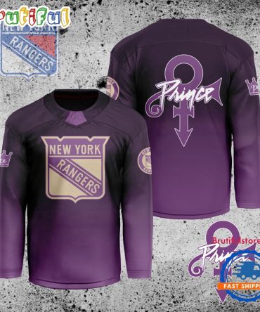 Nhl New York Rangers Personalized Prince Night Hockey Jersey