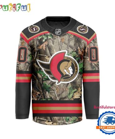Nhl Ottawa Senators Special Realtree Camo Hunting Hockey Jersey