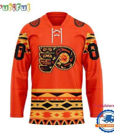Nhl Philadelphia Flyers National Day For Truth And Reconciliation Design Hockey Jersey, Sport Jersey Shirt