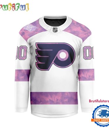 Nhl Philadelphia Flyers Personalized Hockey Fights Cancer Design Jersey