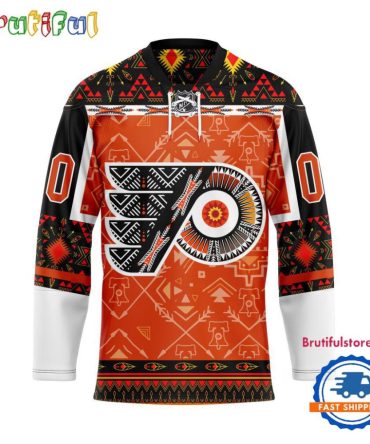 Nhl Philadelphia Flyers Personalized Native American Hockey Jersey