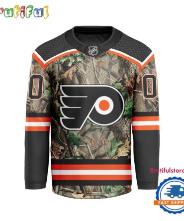 Nhl Philadelphia Flyers Special Realtree Camo Hunting Hockey Jersey