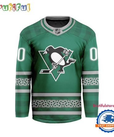 Nhl Pittsburgh Penguins For St.Patrick'S Day Limited New Hockey Jersey