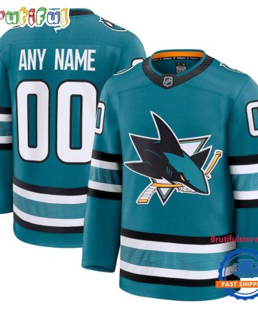 Nhl San Jose Sharks Home Premium Custom Hockey Jersey