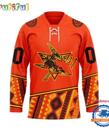 Nhl San Jose Sharks National Day For Truth And Reconciliation Design Hockey Jersey, Sport Jersey Shirt