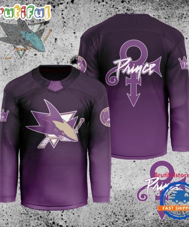 Nhl San Jose Sharks Personalized Prince Night Hockey Jersey