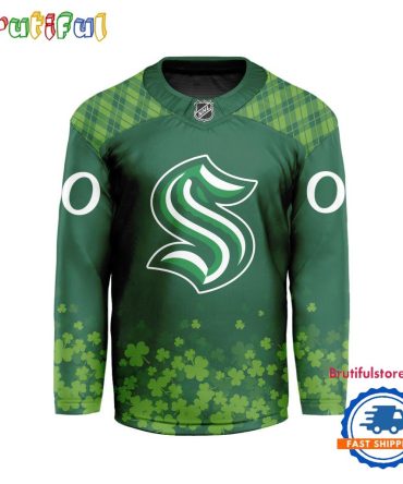 Nhl Seattle Kraken St.Patrick'S Day New Design Hockey Jersey, Nhl Patricks Day Jersey