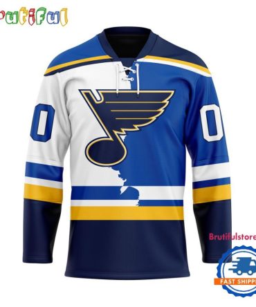 Nhl St. Louis Blues Home Mix Away New Design Hockey Jersey