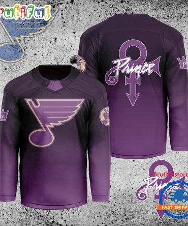 Nhl St. Louis Blues Personalized Prince Night Hockey Jersey