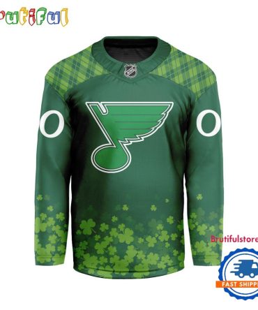 Nhl St. Louis Blues St.Patrick'S Day New Design Hockey Jersey, Nhl Patricks Day Jersey