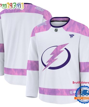Nhl Tampa Bay Lightning 2024 Hockey Fights Cancer Practice Jersey Shirt