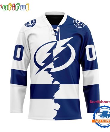 Nhl Tampa Bay Lightning Home Mix Away New Design Hockey Jersey