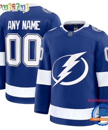 Nhl Tampa Bay Lightning Home Premium Custom Hockey Jersey