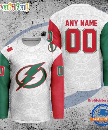 Nhl Tampa Bay Lightning Personalized Mexican Heritage Hockey Jersey