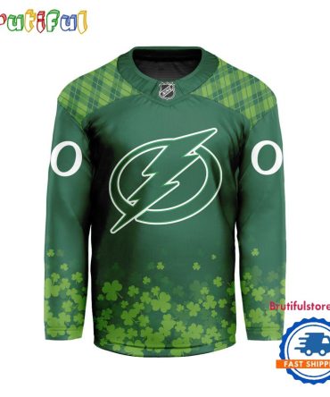 Nhl Tampa Bay Lightning St.Patrick'S Day New Design Hockey Jersey, Nhl Patricks Day Jersey