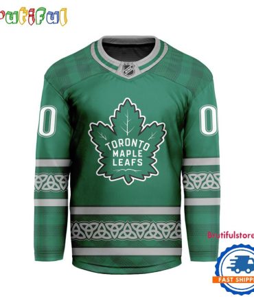 Nhl Toronto Maple Leafs For St.Patrick'S Day Limited New Hockey Jersey