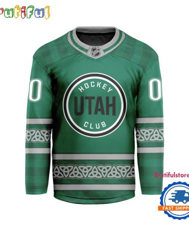Nhl Utah Hockey Club For St.Patrick'S Day Limited New Hockey Jersey