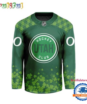 Nhl Utah Hockey Club St.Patrick'S Day New Design Hockey Jersey, Nhl Patricks Day Jersey