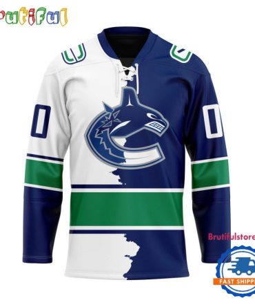 Nhl Vancouver Canucks Home Mix Away New Design Hockey Jersey