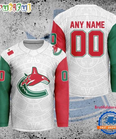 Nhl Vancouver Canucks Personalized Mexican Heritage Hockey Jersey