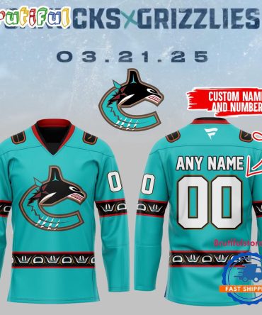 Nhl Vancouver Canucks X Grizzlies 2025 Hockey Jersey