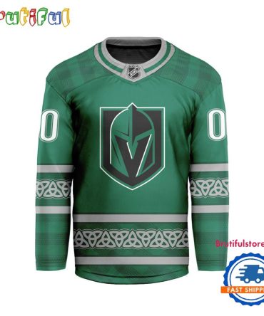 Nhl Vegas Golden Knights For St.Patrick'S Day Limited New Hockey Jersey