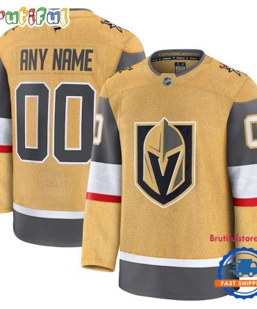 Nhl Vegas Golden Knights Home Premium Custom Hockey Jersey