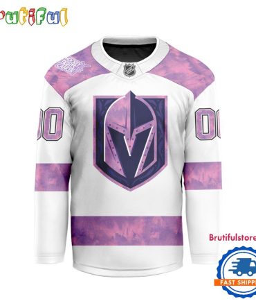 Nhl Vegas Golden Knights Personalized Hockey Fights Cancer Design Jersey