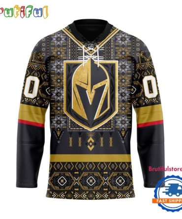 Nhl Vegas Golden Knights Personalized Native American Hockey Jersey
