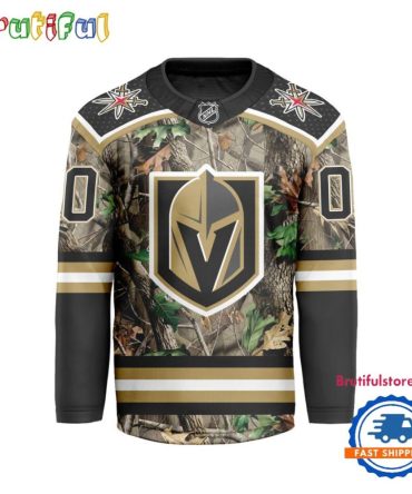 Nhl Vegas Golden Knights Special Realtree Camo Hunting Hockey Jersey