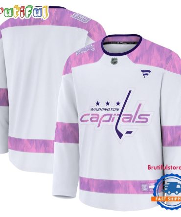 Nhl Washington Capitals 2024 Hockey Fights Cancer Practice Jersey Shirt