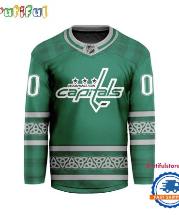 Nhl Washington Capitals For St.Patrick'S Day Limited New Hockey Jersey