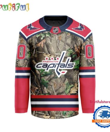 Nhl Washington Capitals Special Realtree Camo Hunting Hockey Jersey