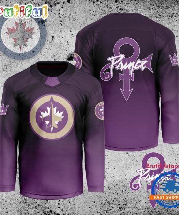Nhl Winnipeg Jets Personalized Prince Night Hockey Jersey