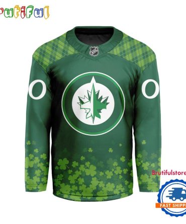 Nhl Winnipeg Jets St.Patrick'S Day New Design Hockey Jersey, Nhl Patricks Day Jersey