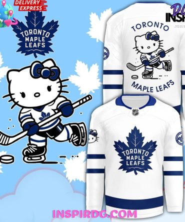 Toronto Maple Leafs X Hello Kitty 50Th Anniversary White Hockey Jersey