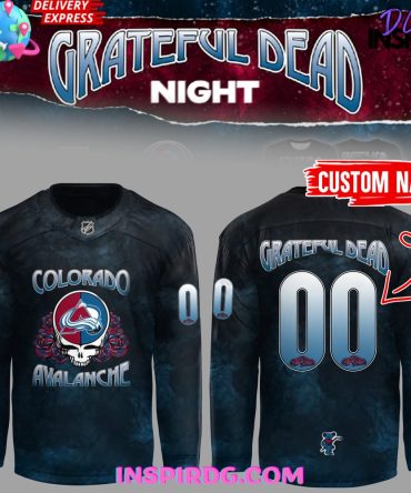 Colorado Avalanche X Grateful Dead Night 2024 Hockey Jersey