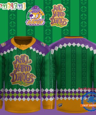 Roanoke Dawgs 2025 Mardi Gras Limited Edition Hockey Jersey