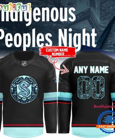 Seattle Kraken Indigenous Peoples Night Black Hockey Jersey